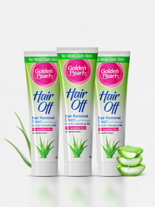 Pack of 3 Hair Off - Hair Removal Cream - Aloe Vera Deal