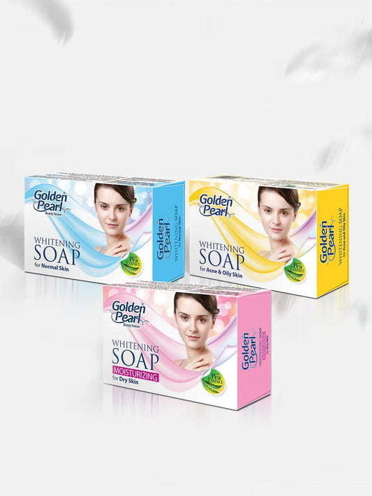 Pack of 3 (Whitening Soap - Acne Prone & Oily Skin, Whitening Soap - Normal Skin & Whitening Soap - Dry Skin ) Deal