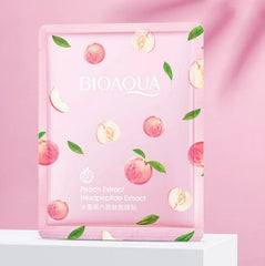 BIOAOUA Peach Facial Mask Moisturizer Face Sheet Mask